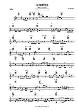 The Beatles Something score for Acoustic Guitar