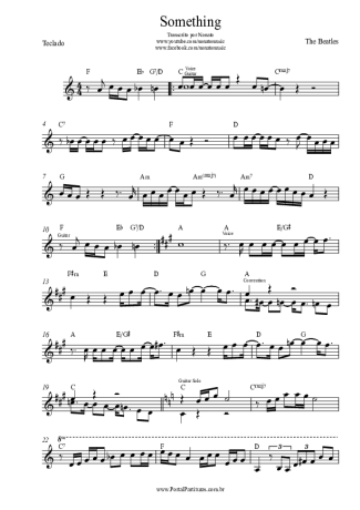 The Beatles Something score for Keyboard