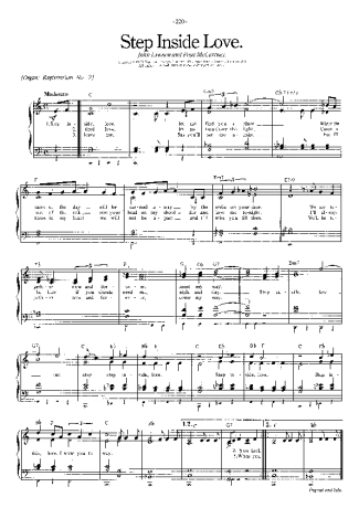 The Beatles Step Inside Love score for Piano