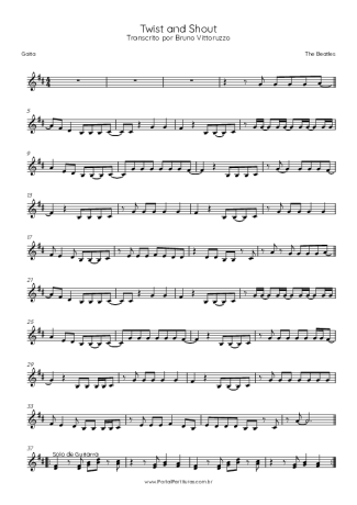 The Beatles Twist And Shout score for Harmonica