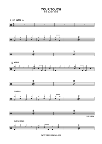 The Black Keys Your Touch score for Drums