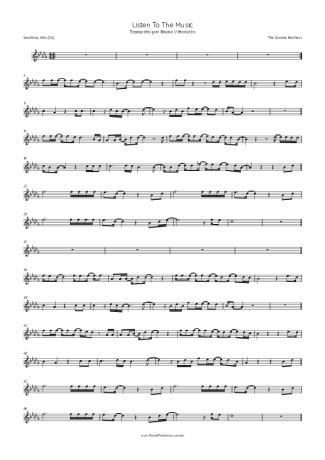 The Doobie Brothers Listen To The Music score for Alto Saxophone
