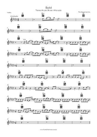 The Housemartins Build score for Acoustic Guitar