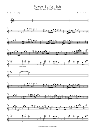 The Manhattans Forever By Your Side score for Alto Saxophone