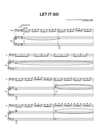 The Piano Guys Let It Go score for Piano