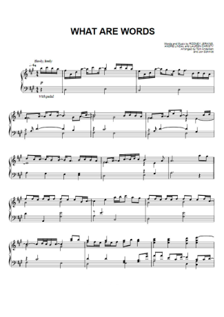 The Piano Guys What Are Words score for Piano