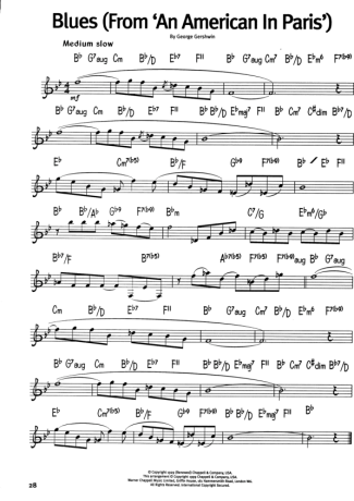 The Real Book Of Blues Blues (From An American In Paris) score for Harmonica