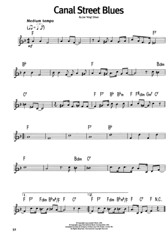 The Real Book Of Blues Canal Street Blues score for Harmonica