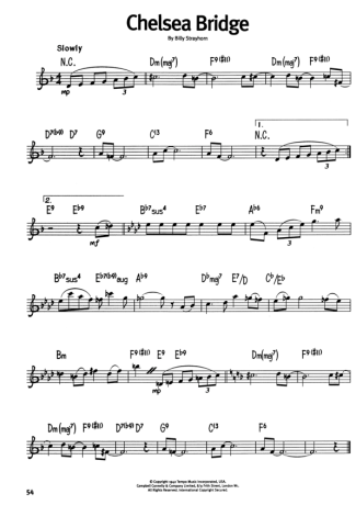 The Real Book Of Blues Chelsea Bridge score for Keyboard