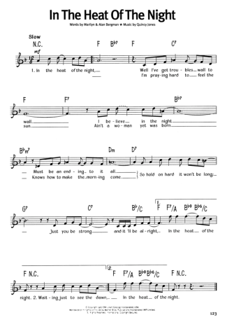 The Real Book Of Blues In The Heat Of The Night score for Keyboard