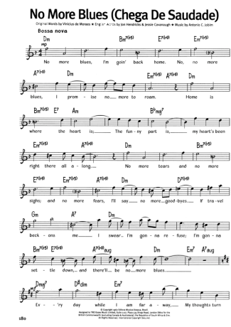 The Real Book Of Blues No More Blues (Chega De Saudade) score for Harmonica