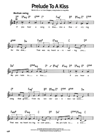 The Real Book Of Blues Prelude To A Kiss score for Keyboard