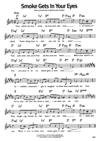 The Real Book Of Blues Smoke Gets In Your Eyes score for Harmonica