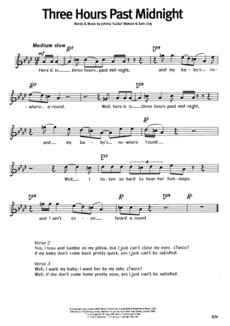 The Real Book Of Blues Three Hours Past Midnight score for Harmonica