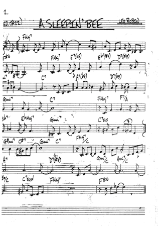 The Real Book of Jazz A Sleepin Bee score for Trumpet