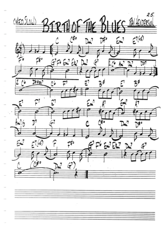 The Real Book of Jazz Birth Of The Blues score for Keyboard