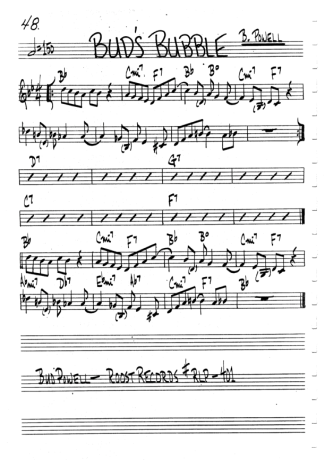 The Real Book of Jazz Buds Bubble score for Harmonica