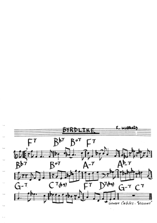 The Real Book of Jazz Byrdlike score for Flute