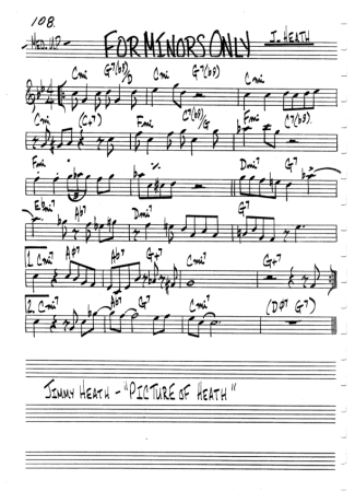 The Real Book of Jazz For Minors Only score for Harmonica