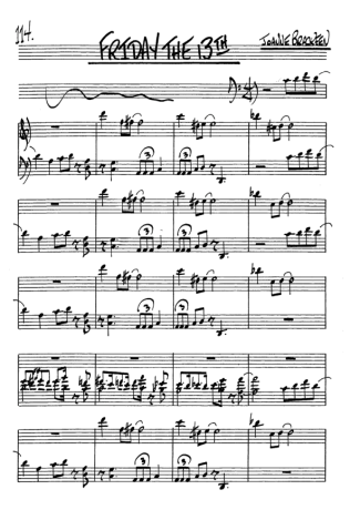 The Real Book of Jazz Friday The 13th score for Alto Saxophone