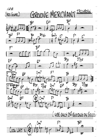 The Real Book of Jazz Groove Merchant score for Harmonica