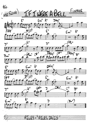 The Real Book of Jazz If I Were a Bell score for Alto Saxophone