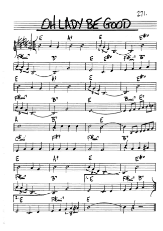 The Real Book of Jazz Oh Lady Be Good score for Alto Saxophone