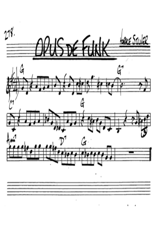 The Real Book of Jazz Opus De Funk score for Alto Saxophone