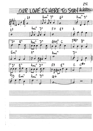 The Real Book of Jazz Our Love Is Here To Stay score for Clarinet (Bb)