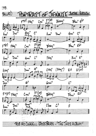 The Real Book of Jazz Portrait Of Jennie score for Clarinet (Bb)