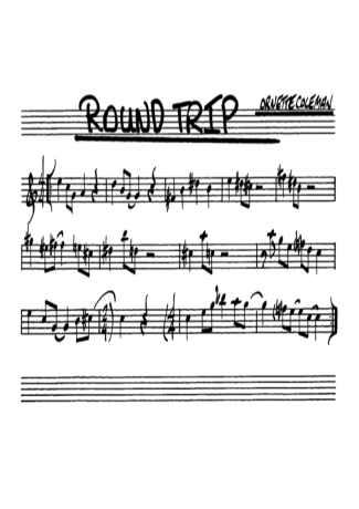 The Real Book of Jazz Round Trip score for Alto Saxophone