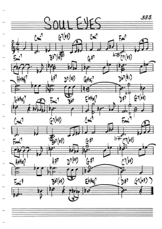 The Real Book of Jazz Soul Eyes score for Clarinet (C)