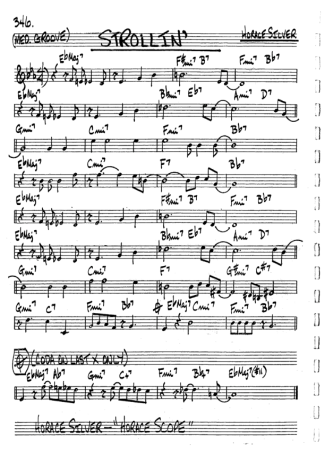 The Real Book of Jazz Strollin score for Tenor Saxophone Soprano (Bb)