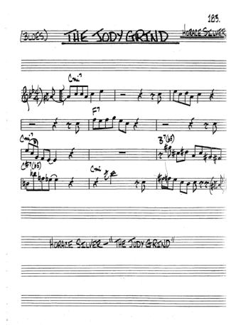 The Real Book of Jazz The Jody Grind score for Clarinet (Bb)