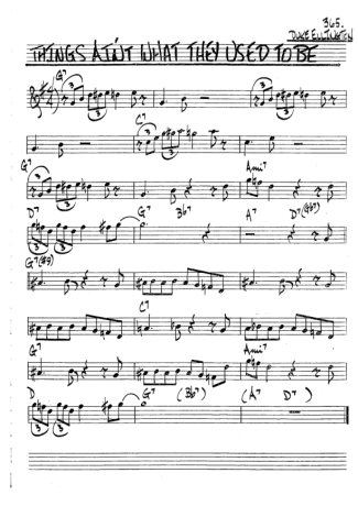 The Real Book of Jazz Things Aint What They Used To Be score for Trumpet