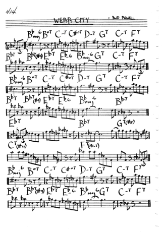 The Real Book of Jazz Wear City score for Clarinet (C)