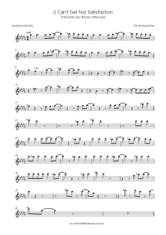 The Rolling Stones  score for Alto Saxophone