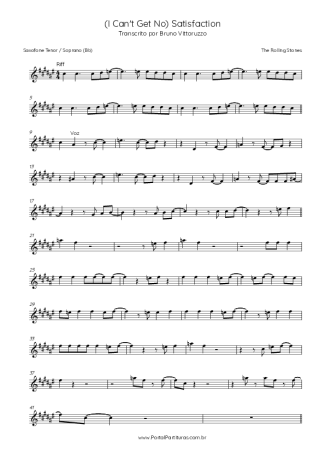 The Rolling Stones  score for Tenor Saxophone Soprano (Bb)