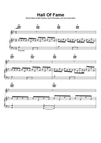 The Script Hall Of Fame score for Piano