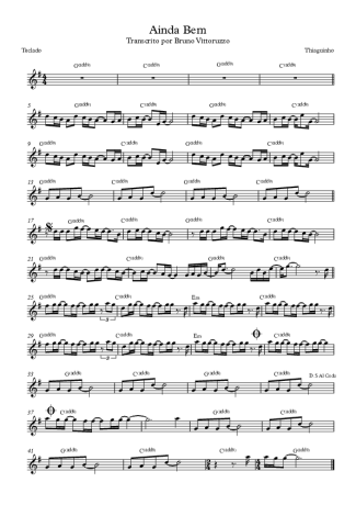 Thiaguinho Ainda Bem score for Keyboard