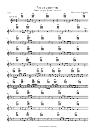 Tião Carreiro & Pardinho  score for Acoustic Guitar