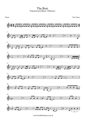 Tina Turner Simply The Best score for Flute
