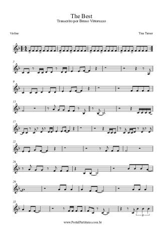 Tina Turner Simply The Best score for Violin