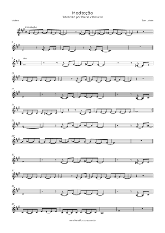 Tom Jobim  score for Violin