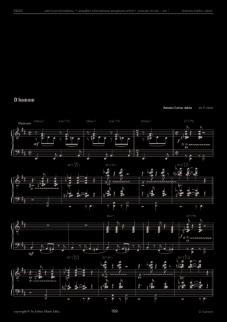 Tom Jobim O Homem score for Piano