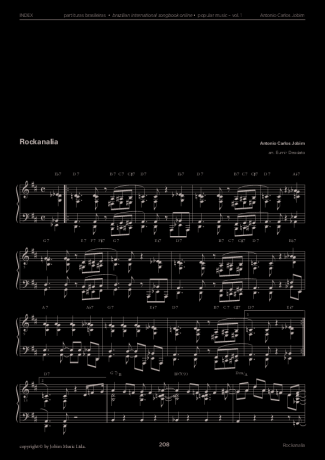 Tom Jobim Rockanalia score for Piano