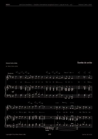 Tom Jobim  score for Piano