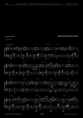 Tom Jobim Valsa do Porto das Caxias score for Piano