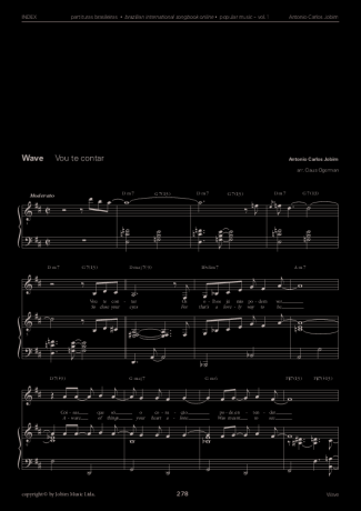 Tom Jobim  score for Piano