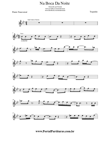 Toquinho Na Boca Da Noite score for Flute